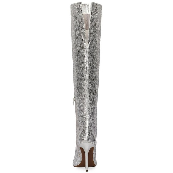 INC Womens Saveria Silver Crystal Rhinestone Over-The-Knee Boots 6 - Picture 2 of 3